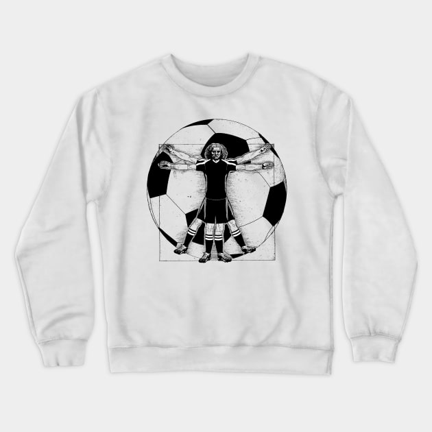 Vitruvian Soccer Player Crewneck Sweatshirt by KAMonkey